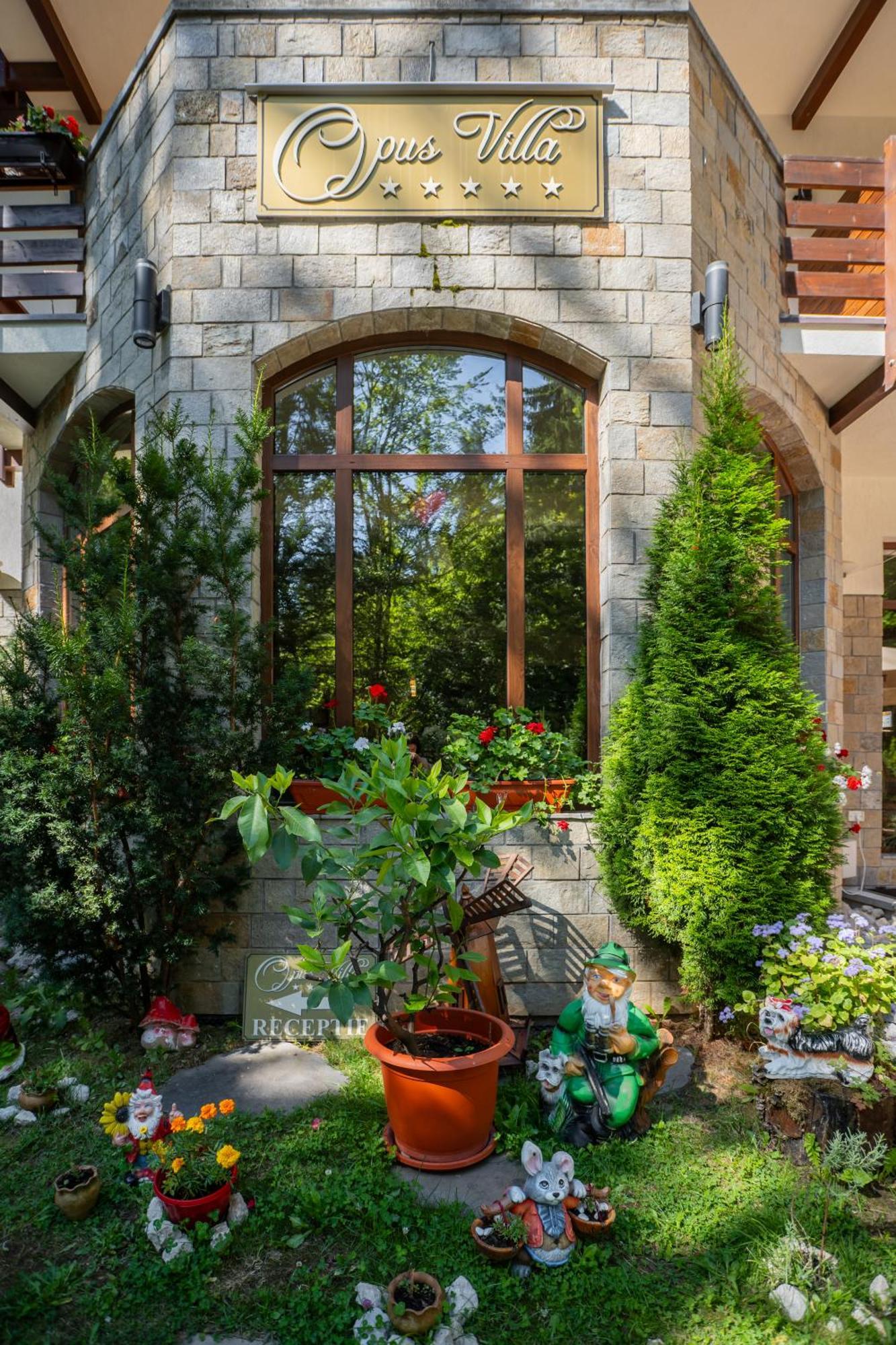 Opus Villa Sinaia Buitenkant foto The courtyard of the house